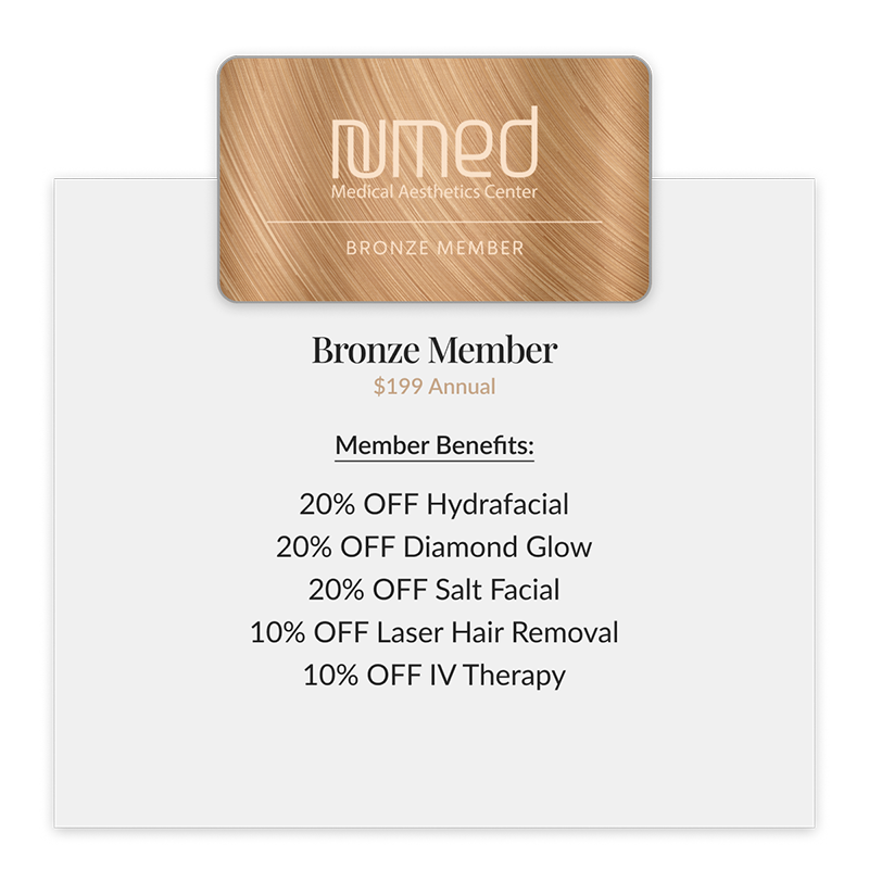 Bronze level membership to Numed Health & Aesthetic Clinic